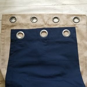4 Navy Curtains